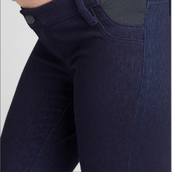 GAP Maternity Ankle Jeggings Dark Wash Sz 18/34R Stretchy Adjustable Side Panels - Picture 1 of 13